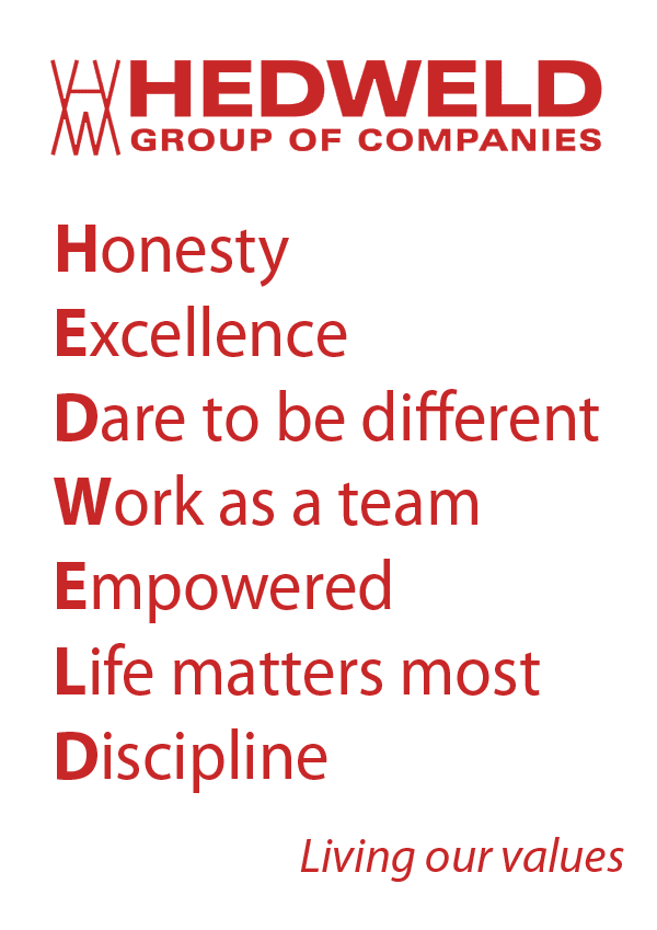 Hedweld Group of Companies Mission Values